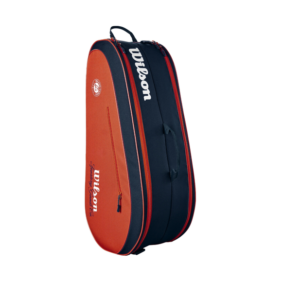 Torba tenisowa Wilson Roland Garros 2026 Team 6PK pomarańczowo-granatowa WR8053301001