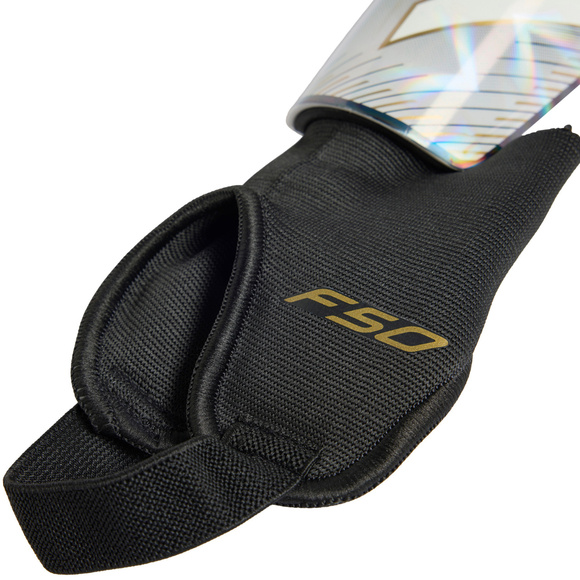 Ochraniacze piłkarskie dla dzieci adidas F50 Match szaro-czarne KE5206