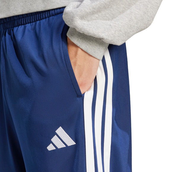 Spodnie męskie adidas 3-Stripes Tricot Regular Fit Open Hem niebieskie JI8803