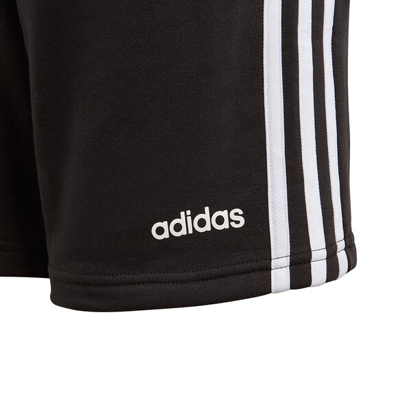 Spodenki dla dzieci adidas Essentials 3 Stripes Knit Short czarne DV1796