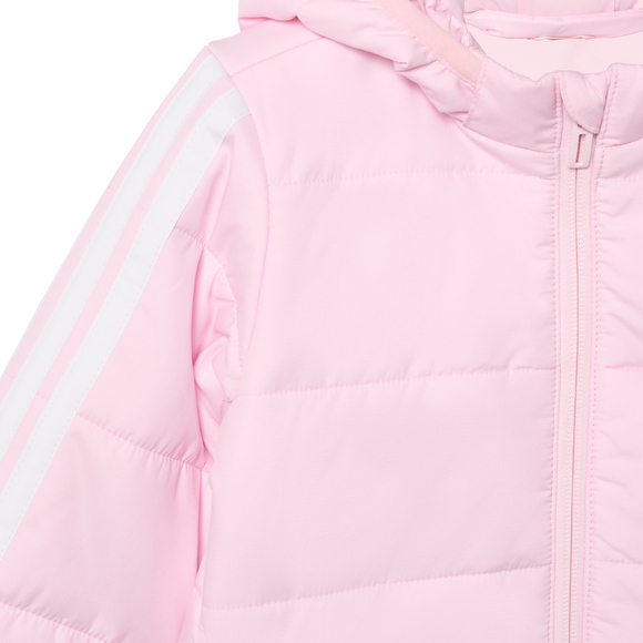 Kurtka dla dzieci adidas Essentials 3-Stripes różowa JW2442