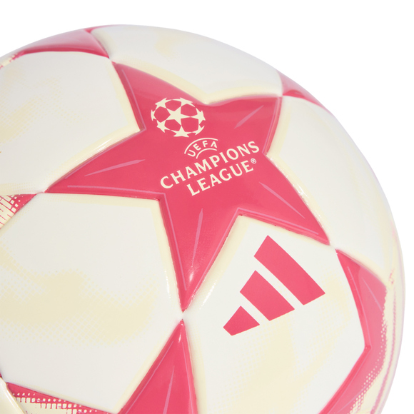 Piłka nożna adidas UEFA Champions League 26/27 Real Madrid Mini biało-różowa KE5107