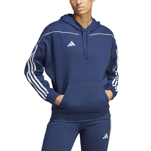 Bluza damska adidas Tiro 23 League Sweat Hoodie granatowo-biała HS3602