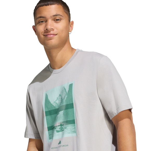 Koszulka męska adidas Outdoor Kayaking Graphic szara KG5408