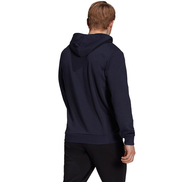 Bluza męska adidas Essentials French Terry Linear Logo Hoodie granatowa GK9066