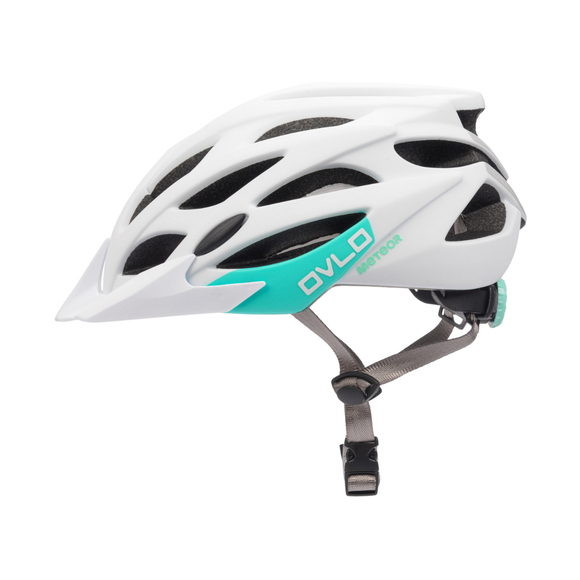 Kask Meteor Ovlo L 58-61 cm biało-miętowy 17363