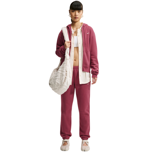 Spodnie damskie Nike Studio Fleece różowe IM8076 654