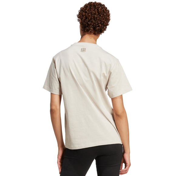 Koszulka damska adidas Animal Graphic beżowa JM4423