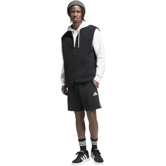 Spodenki męskie adidas Essentials 3-Stripes French Terry czarne KY6545