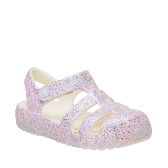 Sandały dla dzieci Crocs Classic Glitter Fismerman różowe 212644 0WV