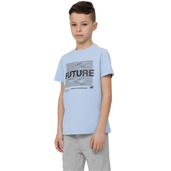 Koszulka dla chłopca 4F niebieska HJL22 JTSM006 34S			