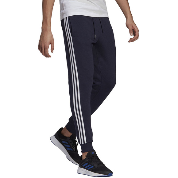 Spodnie męskie adidas Essentials Slim 3 Stripes Pants granatowe GM1090