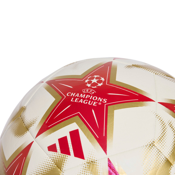 Piłka nożna adidas UCL Club 26/27 League Stage biało-czerwono-złota KE9764