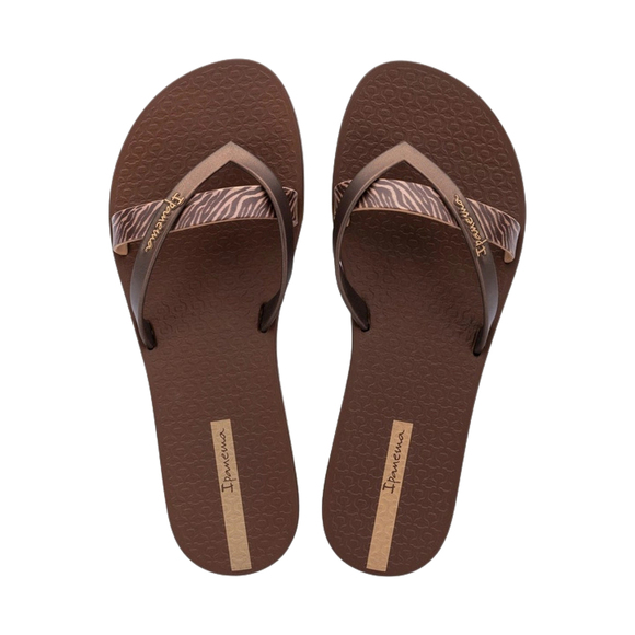 Klapki damskie Ipanema Kirei Chic brązowe 83673-BP254