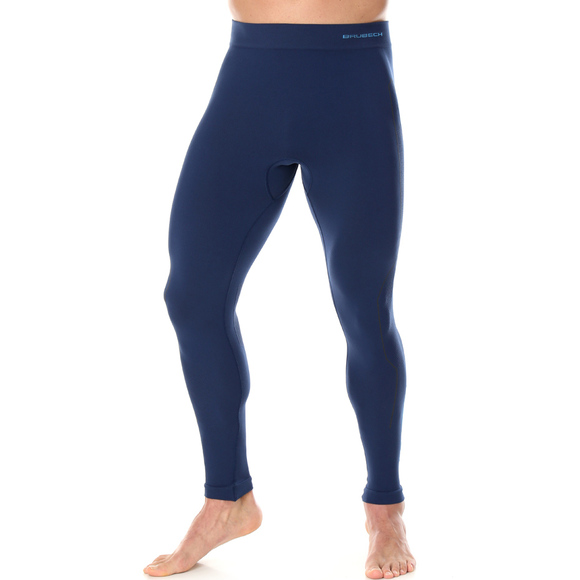 Legginsy termoaktywne męskie Brubeck Thermo granatowe LE11840