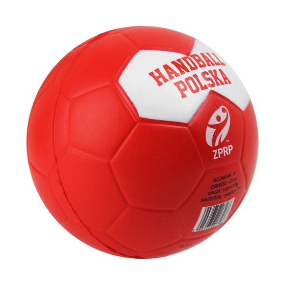 Piłka piankowa Smj ZPRP czerwono-biała UM126-G1
