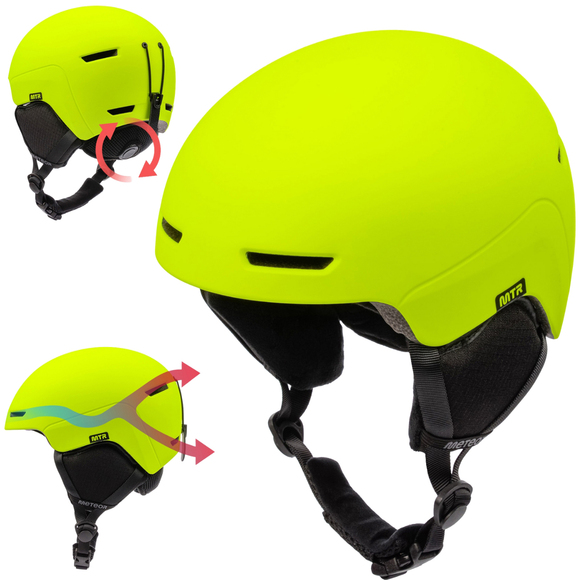Kask narciarski Meteor Avalo M 55-58 cm neonowy żółty 17289