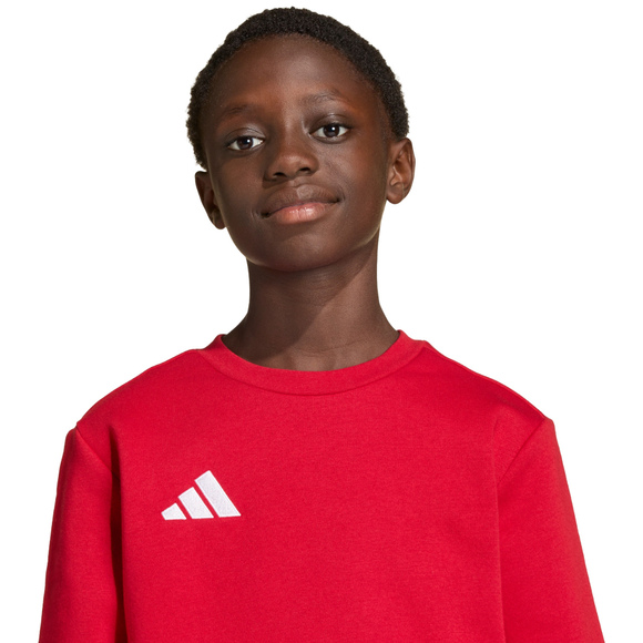 Bluza dla dzieci adidas Entrada 26 Sweat Top czerwona JZ6556