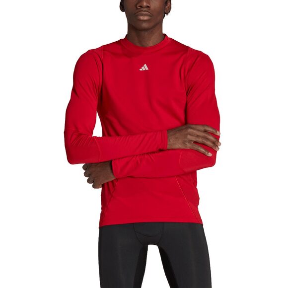 Koszulka mska adidas Techfit COLD.RDY Long Sleeve czerwona HP0572