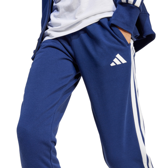 Dres dla dzieci adidas Seasonal Essentials Tiberio 3-Stripes French Terry granatowy JI6035