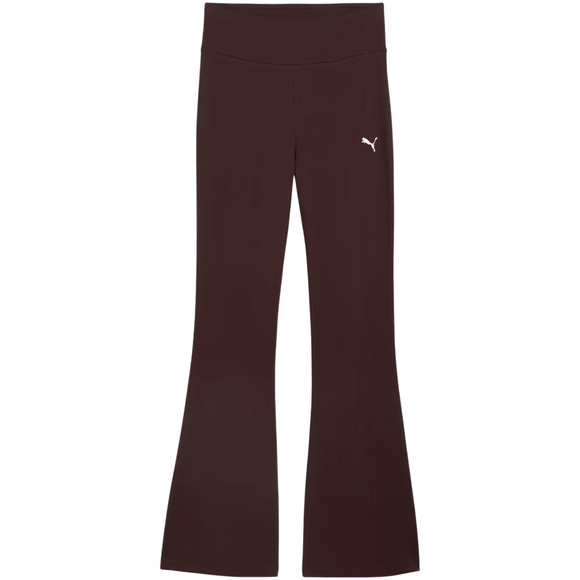 Legginsy damskie Puma Ess High-Waist Flared brązowe 631542 33