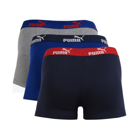 Bokserki męskie Puma Sodalite 3-pack granatowe, niebieskie, szare 100003547 3733/ 005 020 