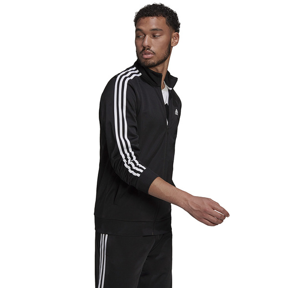 Bluza męska adidas Primegreen Essentials Warm-Up 3-Stripes czarna H46099