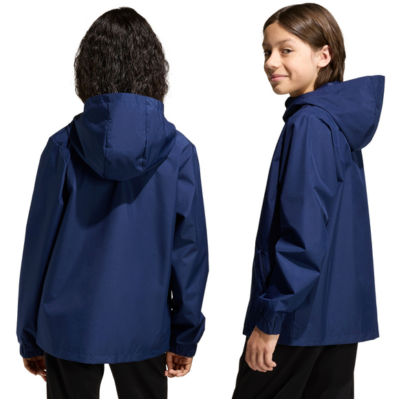 Kurtka dla dzieci adidas Entrada 26 All Weather granatowa JZ9103