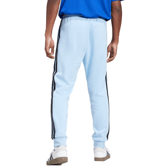 Spodnie męskie adidas Essentials 3-Stripes Fleece błękitne JE6315