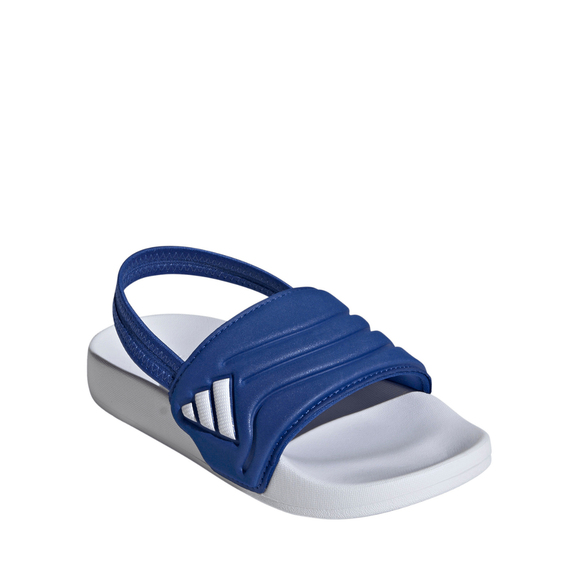 Klapki dla dzieci adidas Adilette Estrap 2.0 biało-niebieskie HQ9196