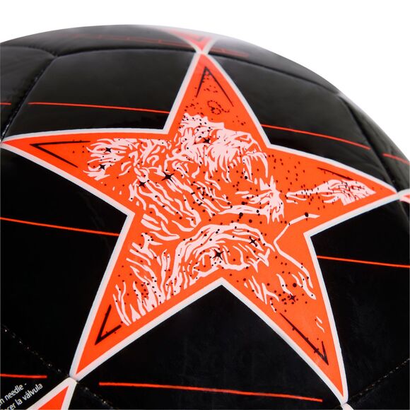 Piłka nożna adidas UCL Club 25/26 League Stage czarno-pomarańczowa JP1538
