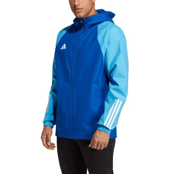 Kurtka męska adidas Tiro 23 Competition All Weather niebieska IC4572