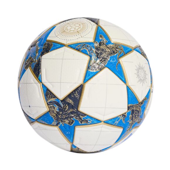 Piłka nożna adidas UCL Pro 25/26 League Stage biało-niebiesko-złota JD0188