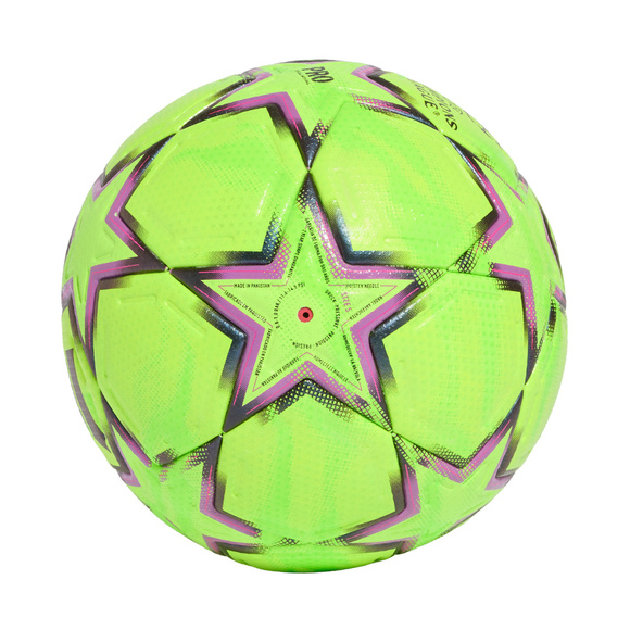 Piłka nożna adidas UCL Pro Winter 26/27 League Stage zielono-czarno-różowa KE9769