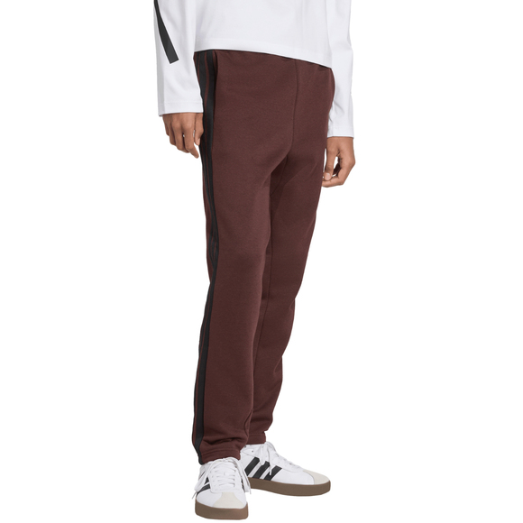 Spodnie męskie adidas Essentials 3-Stripes Fleece brązowe JX0713