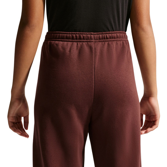 Spodnie dla dzieci Nike Sportswear Studio Fleece brązowe IM4905 658
