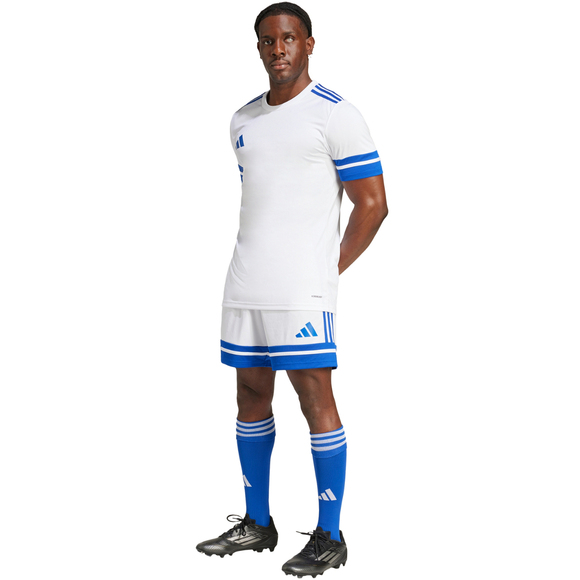 Spodenki męskie adidas Squadra 25 biało-niebieskie JH3409