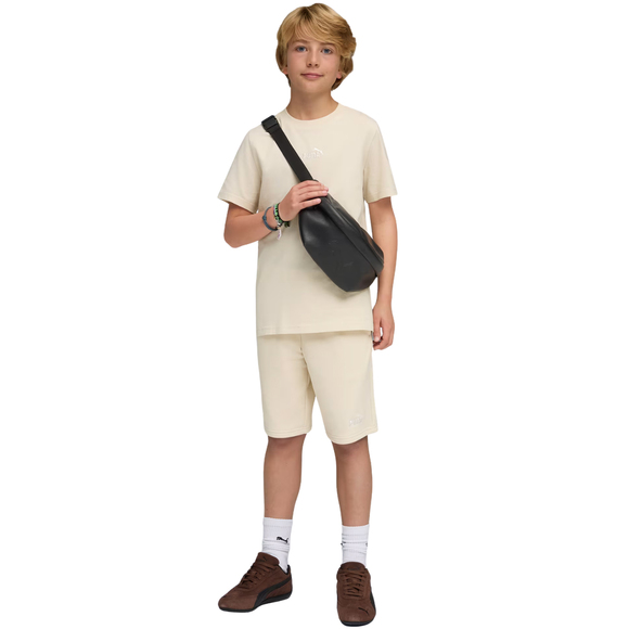 Spodenki dla dzieci Puma ESS Small No.1 Logo beżowe 692974 87