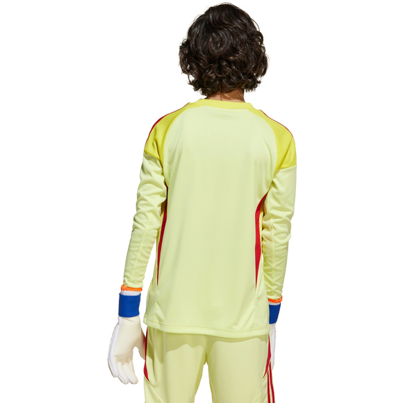 Koszulka bramkarska dla dzieci adidas Tiro 25 Competition Long Sleeve Jersey żółto-czerwona KJN2020
