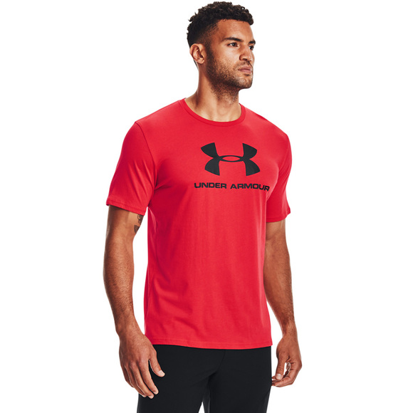 Koszulka męska Under Armour Sportstyle Logo SS czerwona 1329590 601