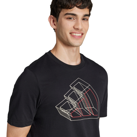 Koszulka męska adidas Tech Outline Graphic czarna JJ3866