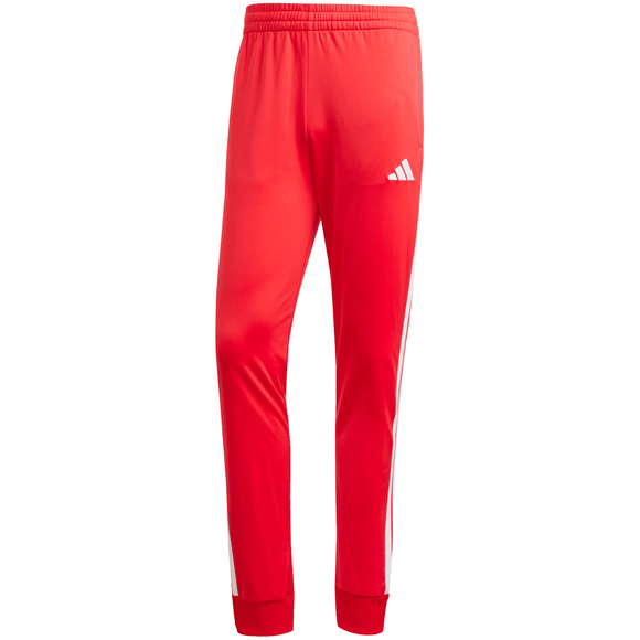 Dres męski adidas Sportswear Basic 3-Stripes Tricot czerwony JX8731