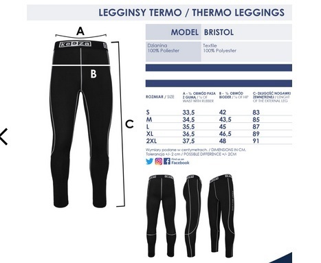 Legginsy termoaktywna Bristol Sokół Wręczyca