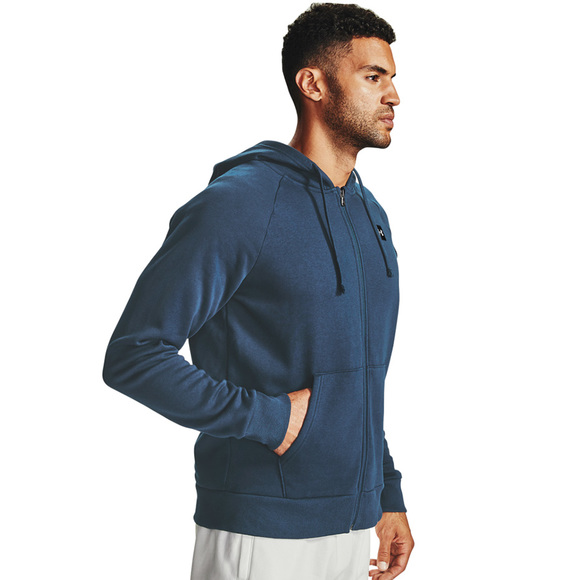 Bluza męska Under Armour Rival Fleece FZ Hoodie granatowa 1357111 408