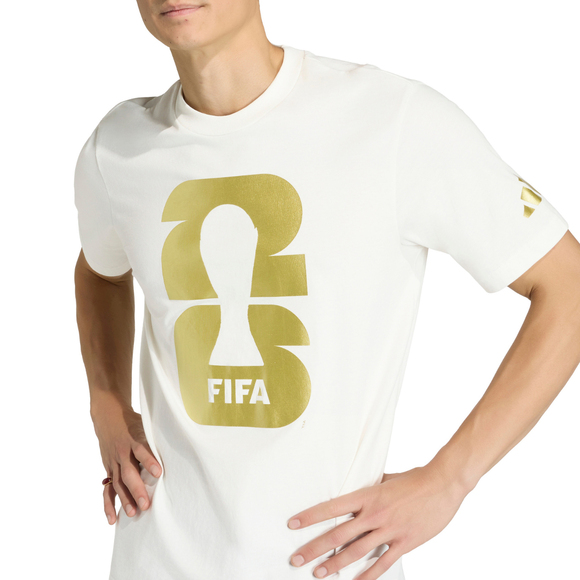 Koszulka męska adidas FIFA World Cup 26 Official Emblem biała KB3703