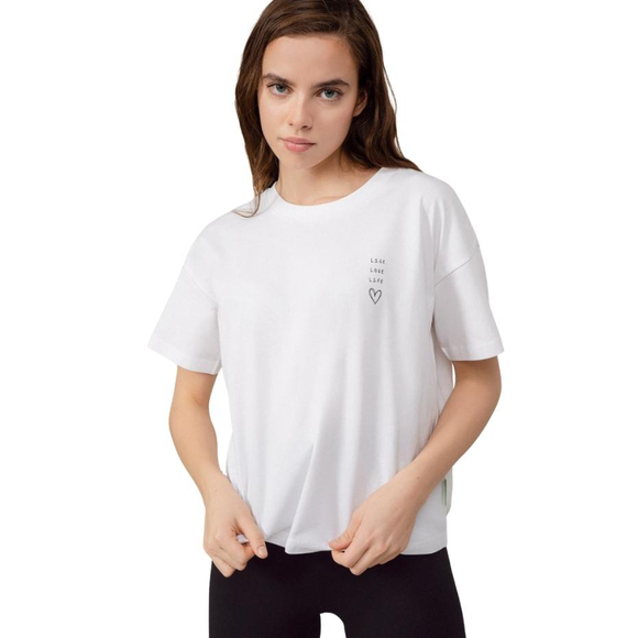 Koszulka damska Outhorn biała HOL22 TSD606 10S