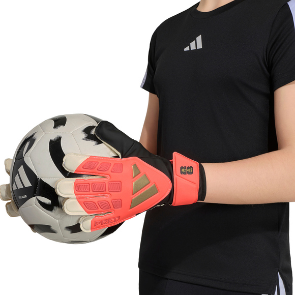 Rękawice bramkarskie dla dzieci adidas Predator Training pomrańczowe KZ2095