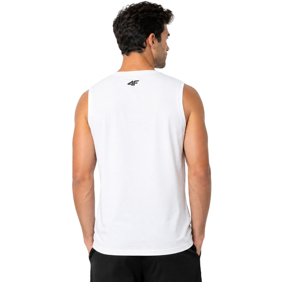 Koszulka męska 4F M357 biała 4FWSS26TSLEM357 10S