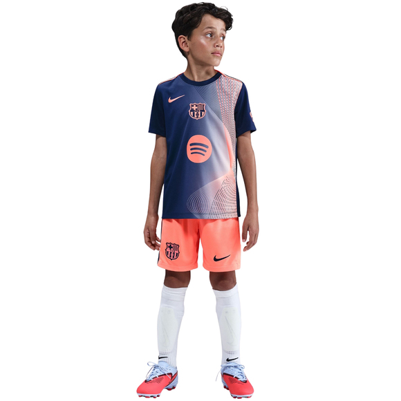 Koszulka dla dzieci Nike FC Barcelona Academy Pro granatowo-pomrańczowa HM4185 411