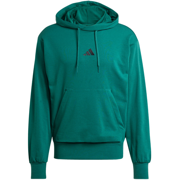 Bluza męska adidas Essentials Feelcozy French Terry zielona JE3841